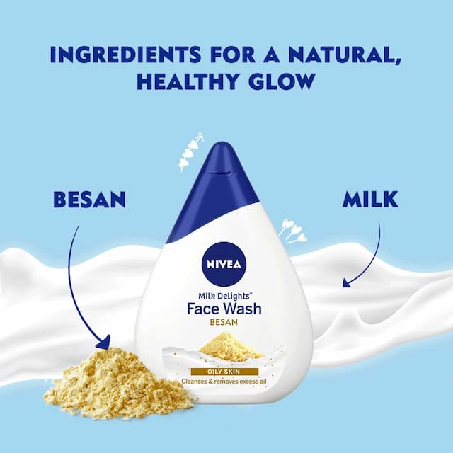 Nivea Milk Delights Gramflour Facewash - 100 Ml