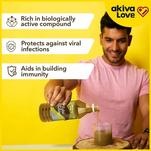 Akiva Love Giloy Tulsi Juice For Immunity Boost - 1000ml