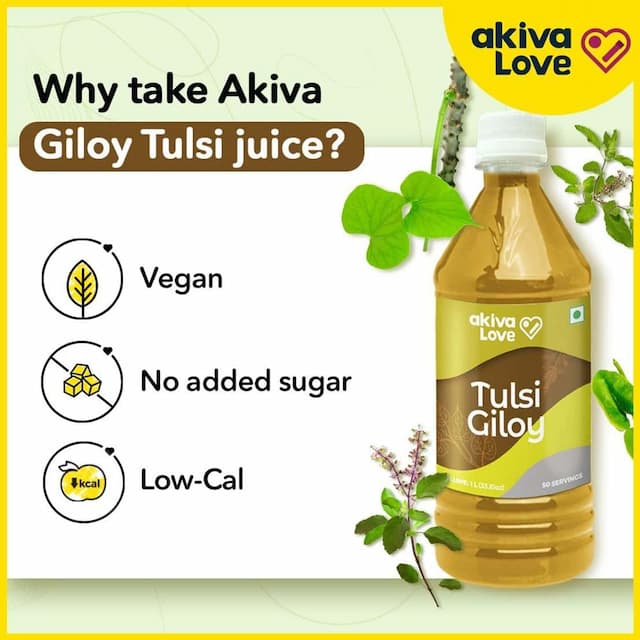 Akiva Love Giloy Tulsi Juice For Immunity Boost - 1000ml