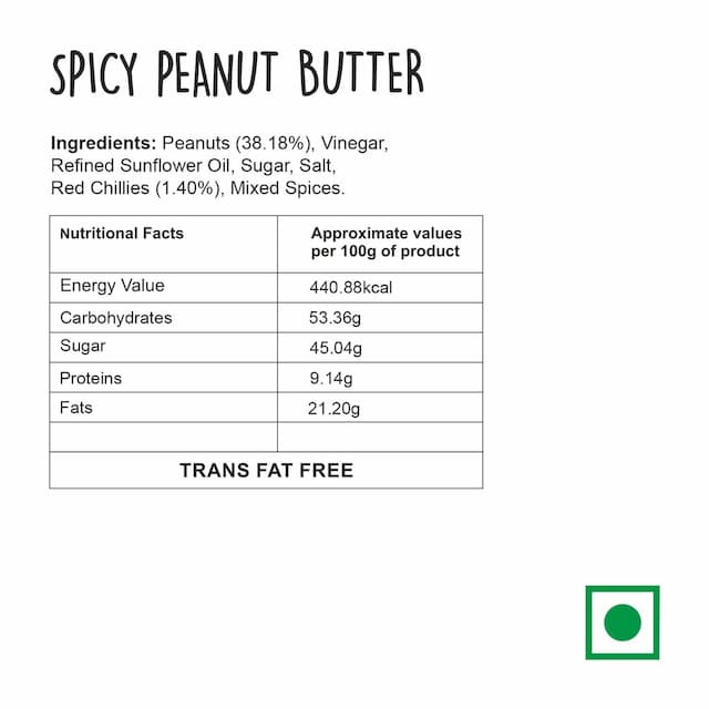 Wingreens Farms Spicy Peanut Butter (180g) Jar