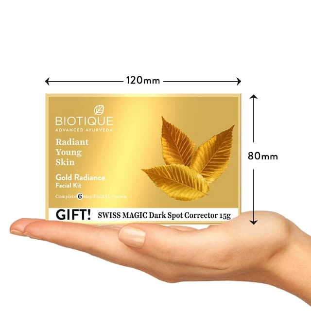 Biotique Gold Radiance Facial Kit For All Type Skin 65 Gm