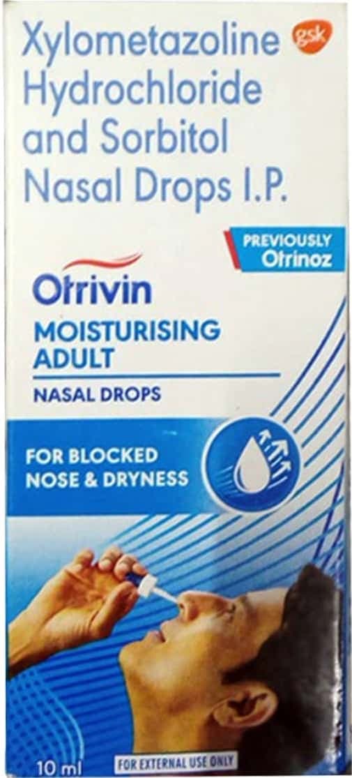 Otrivin Moisturising Adult Bottle Of 10ml Nasal Drops