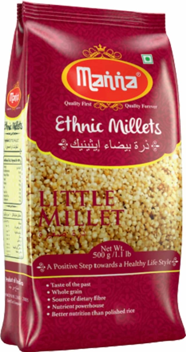 Manna Little Millet 500g Pouch|Nutrition Food|Low Glycemic Index, Gluten Free