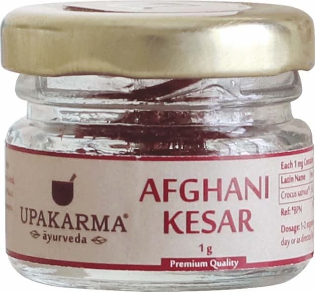 Upakarma Pure, Natural And Finest A++ Grade Afghani Kesar / Saffron Threads -1gm