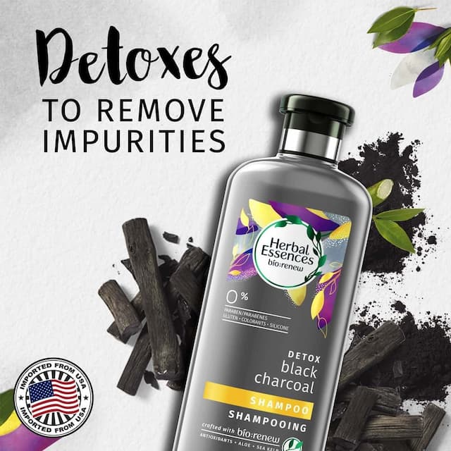 Herbal Essences Bio Renew Detox Black Charcoal Shampoo - 400ml