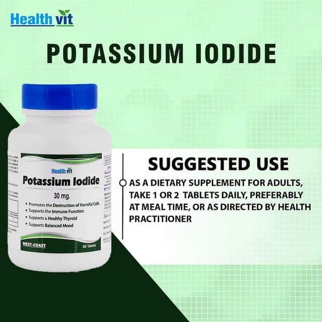 Healthvit Potassium Iodide 30mg - 60 Tablets