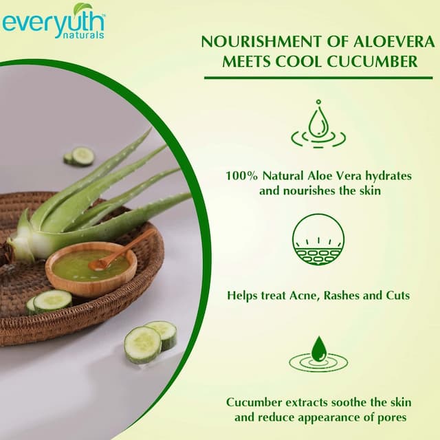 Everyuth Naturals Nourishing Aloe Vera & Cucumber Gel - 100g
