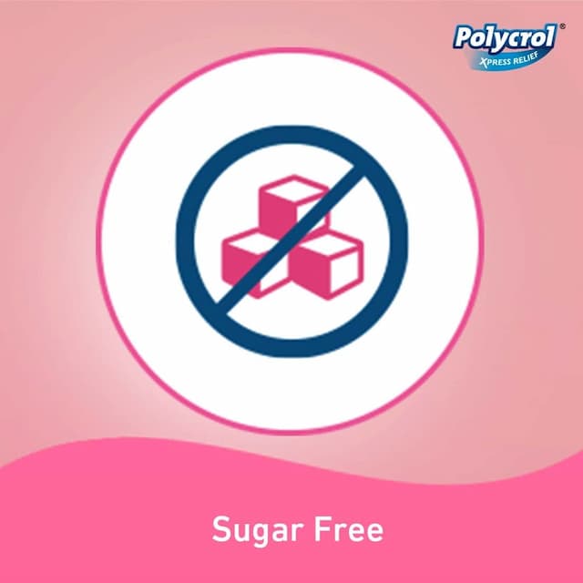 Polycrol Xpress Relief Antacid Gel Sugar Free - Mint Flavour - 200ml