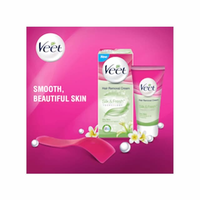 Veet Silk & Fresh Hair Removal Cream Dry Skin Tube Of 25 - G