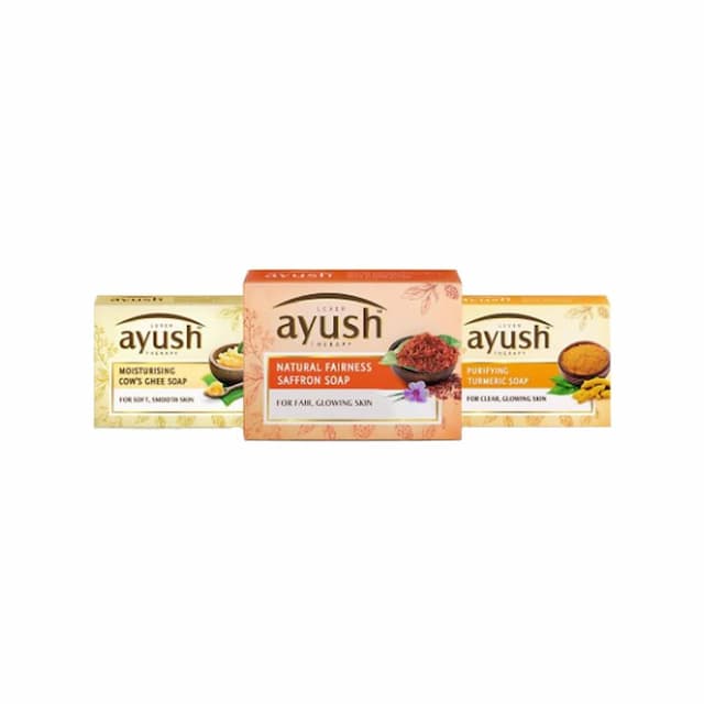 Ayush Soap, Natural Fairness Saffron 100 Gm