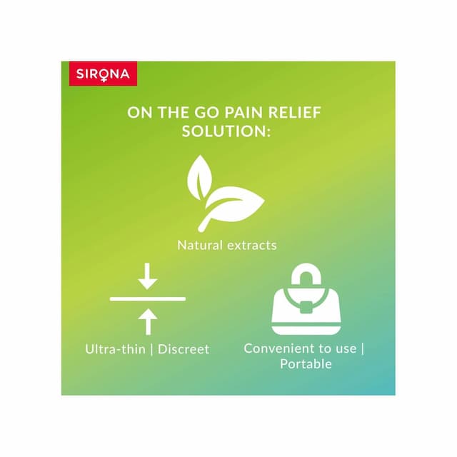 Sirona Teens Period Pain Relief Patches With Hydrogel Properties - 5 Patches