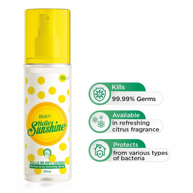 Bisleri Sunshine Hand Sanitizer Spray- 200 Ml