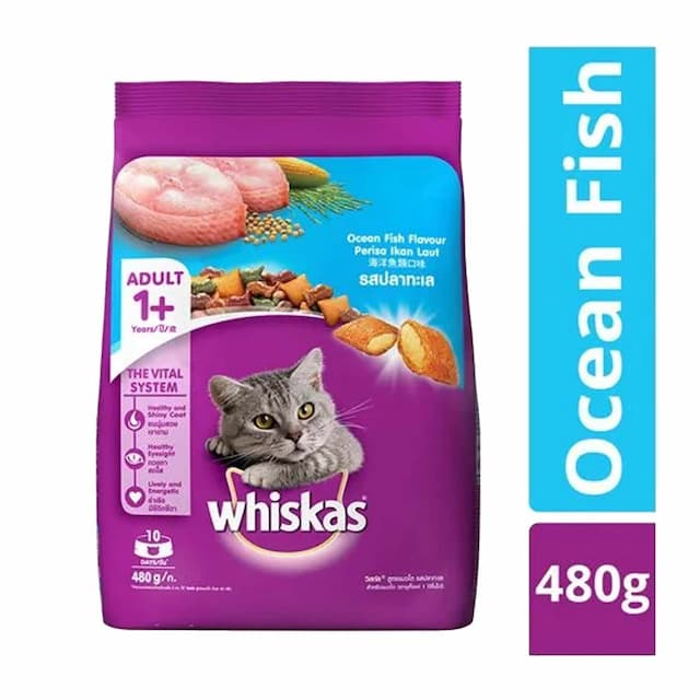 Whiskas Pocket Ocean Fish Cat Food 480 Gm