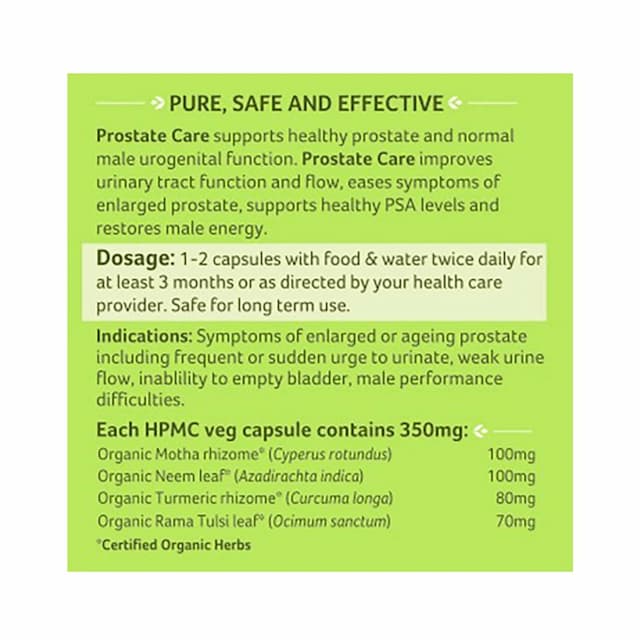 Organic India Prostate Care Capsule 60