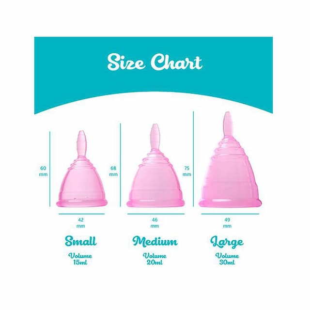 Sannap Fda Approved Reusable Menstrual Cup With Medical Grade Silicone Medium (Pink)