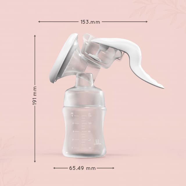 Pee Safe Manual Breast Pump For Nursing Mothers | With 150ml Container