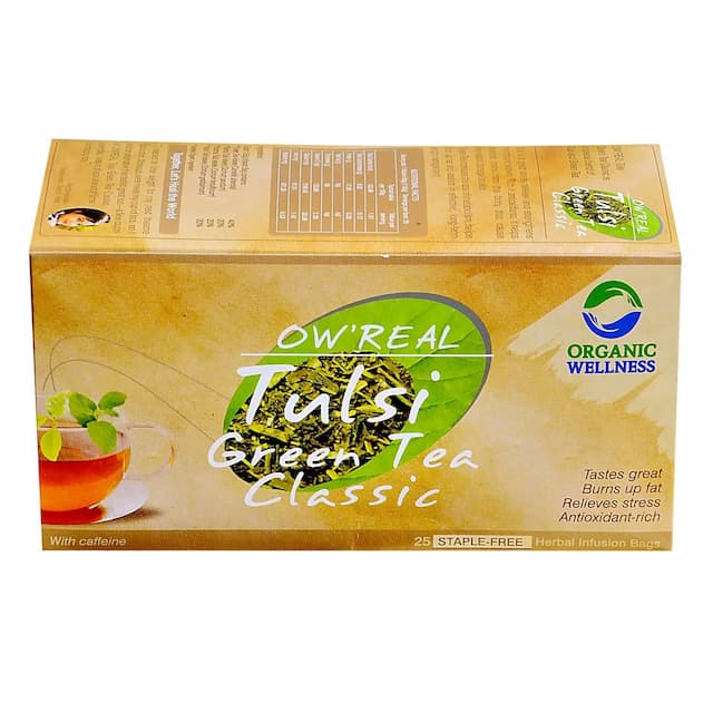 Organic Wellness Owreal Tulsi Green Classic Tea 25 Bag