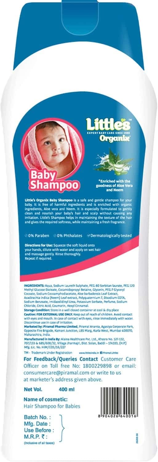 Little'S Organix Baby Shampoo 400ml