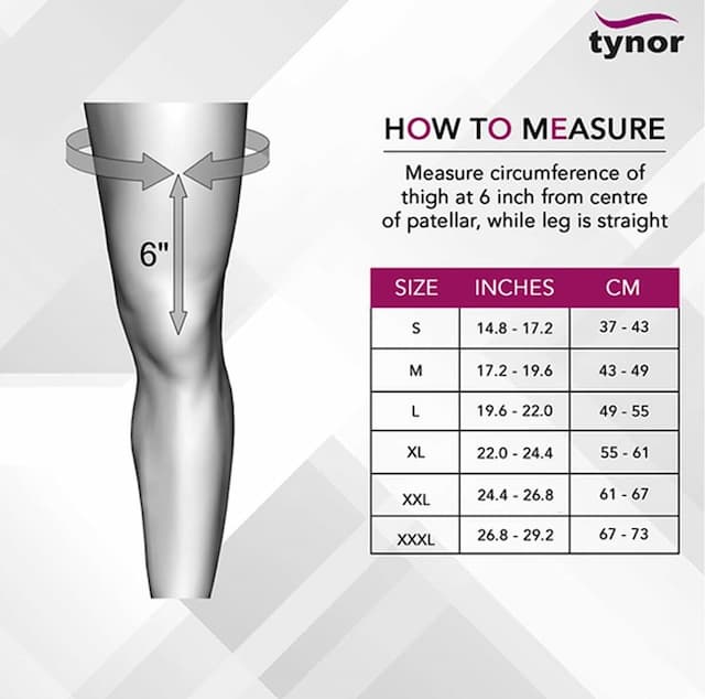 Tynor J 01 Knee Support Hinged Neoprene Size Medium