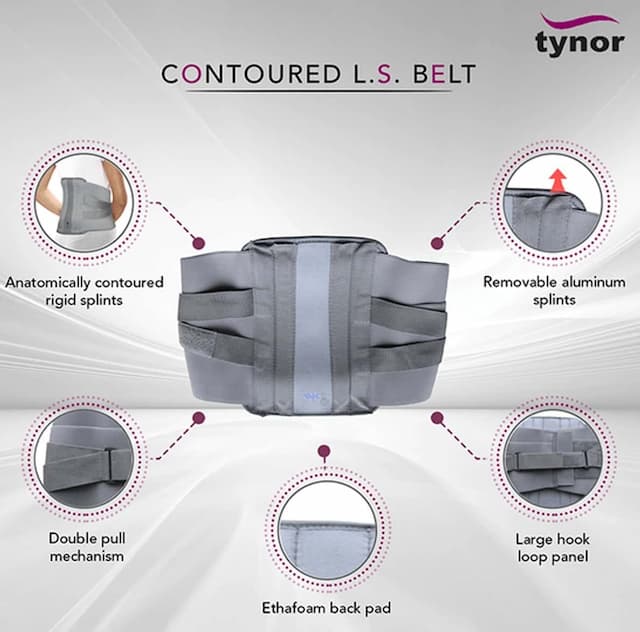 Tynor Oac L 01 Contoured Ls Belt Size Medium