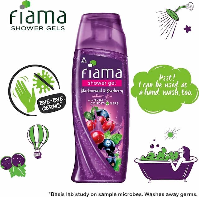 Fiama Black Currant And Bearberry Radiant Glow Shower Gel - 250ml