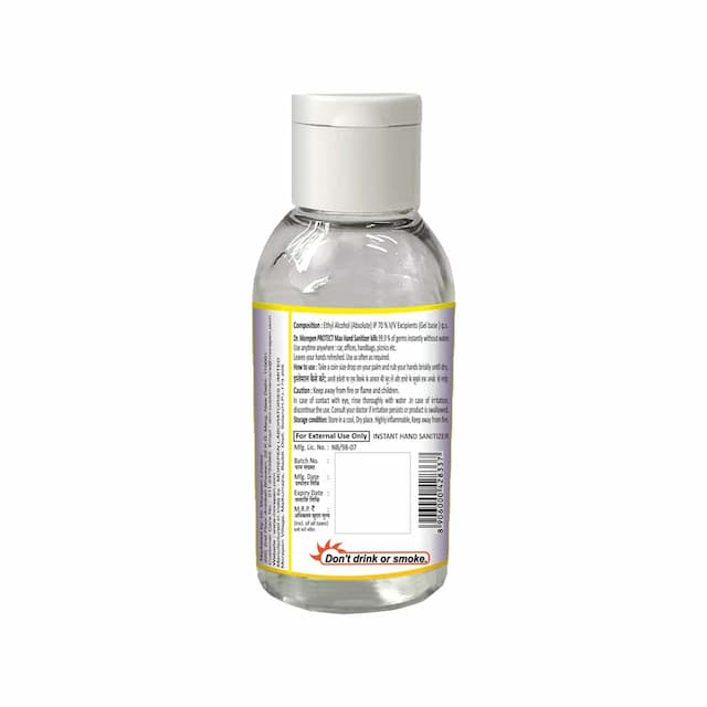 Dr. Morepen Protect Max Hand Sanitizer Gel With Lemon Fragrance - 50ml