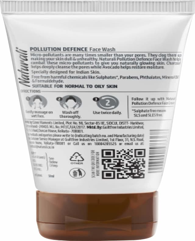 Naturali Pollution Defence Face Wash 50 Ml