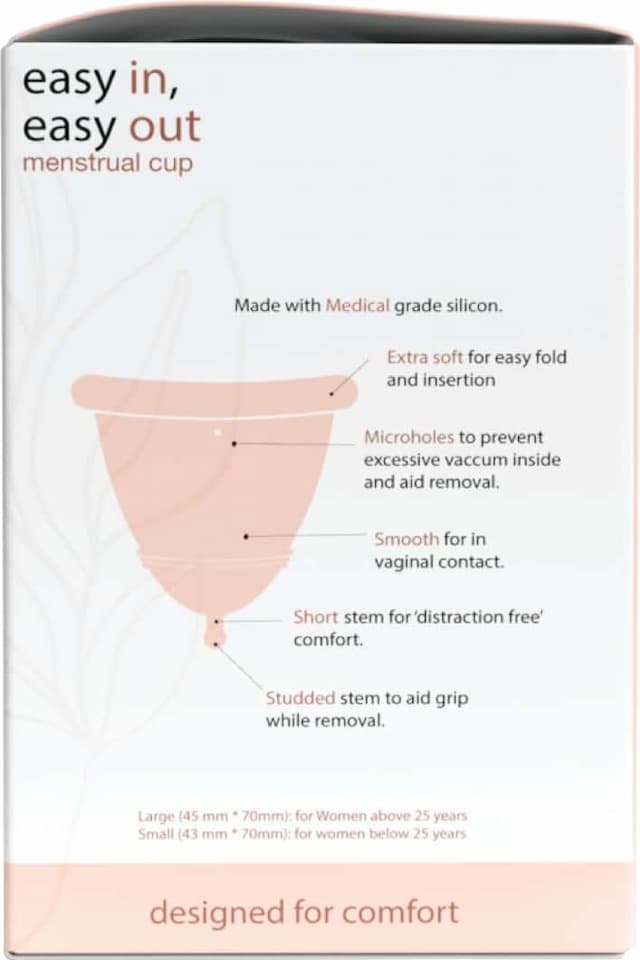 Andme Easy Menstrual Cup With Pouch