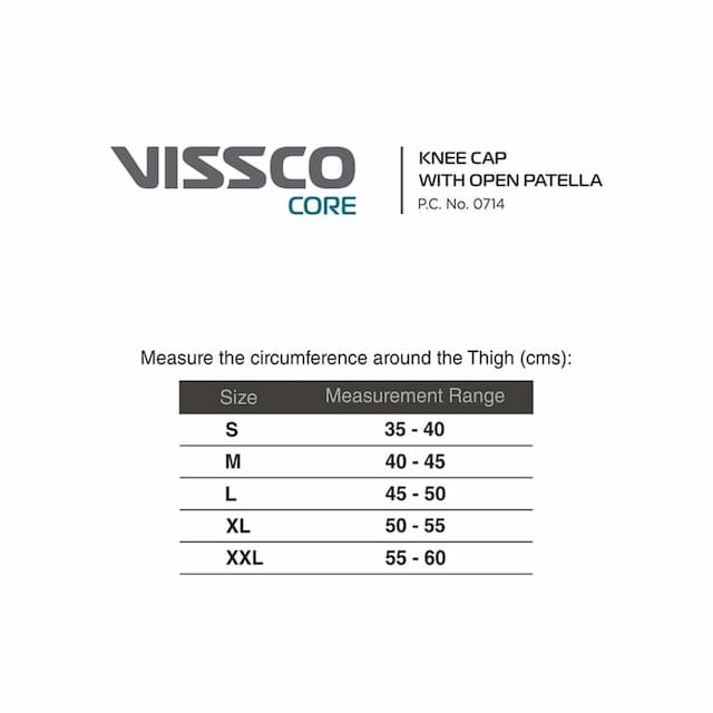 Vissco Core Knee Cap With Open Patella Medium