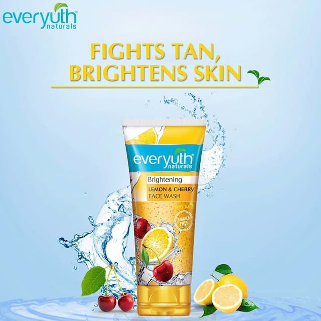Everyuth Naturals Brightening Lemon & Cherry Face Wash -150g