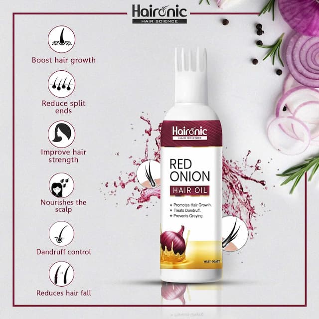 Haironic Hair Science Red Onion Oil- Anti Hair Loss & Hair Growth Oil - 100ml