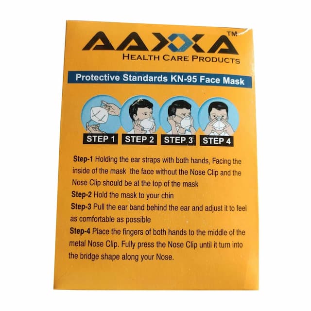 Aaxxa Kn 95 Mask Yellow With Respirator 1