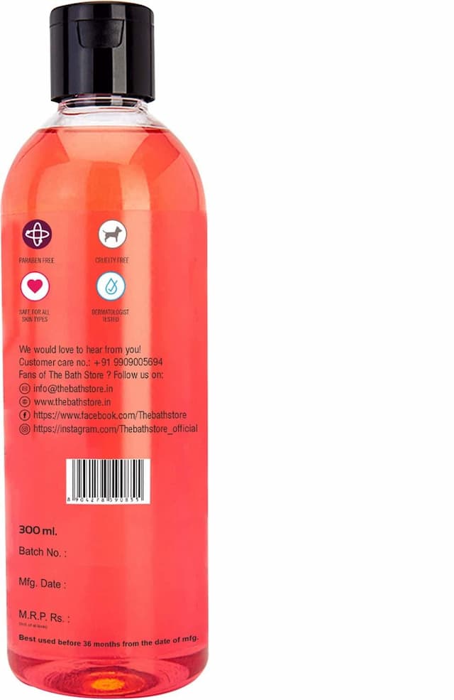 The Bath Store French Rose Body Wash With Natural Ingredients- 300m