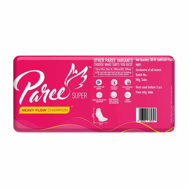 Paree Plus Super Soft Xl Sanitary Pads 30