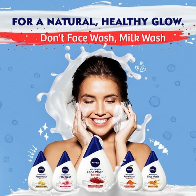 Nivea Milk Delights Saffron Facewash - 100 Ml