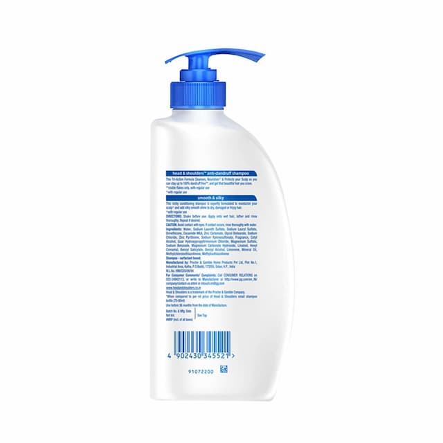 Head And Shoulders Anti Dandruff Shampoo Smooth And Silky Shampoo 650 Ml Shampoo 650 Ml