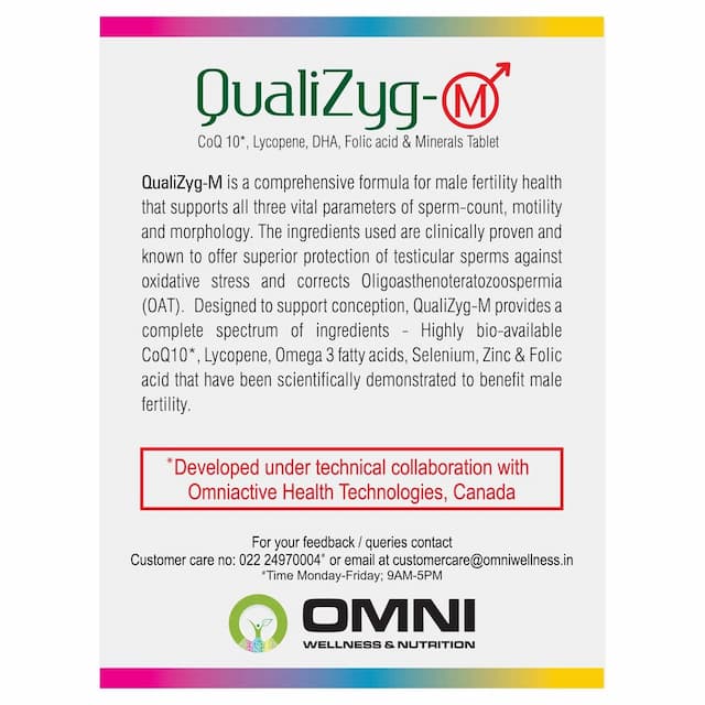 Omni Wellness Qualizyg M Tablet 30
