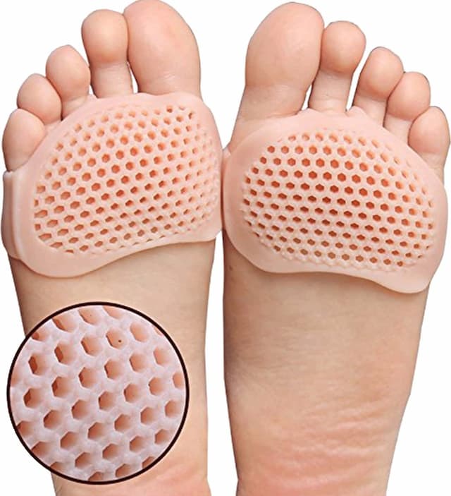 Skudgear 2 Pieces Metatarsal Pads, Ball Of Foot Cushion Forefoot Pads, Breathable & Soft Gel