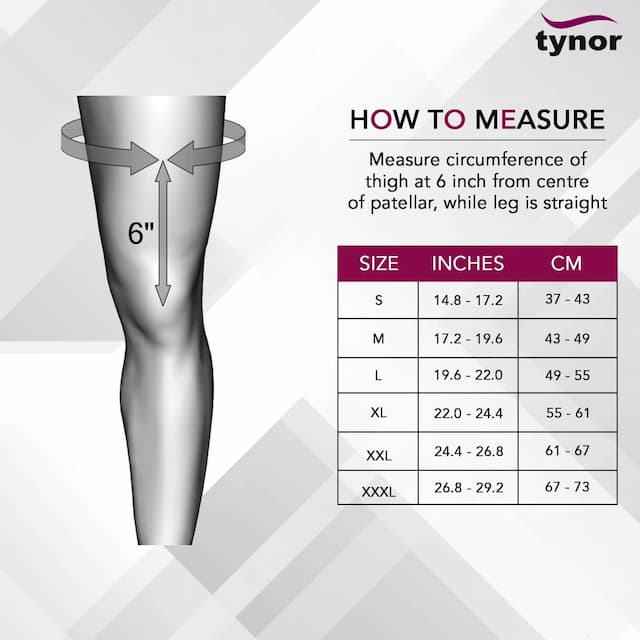 Tynor J 01 Knee Support Hinged Neoprene Size Large