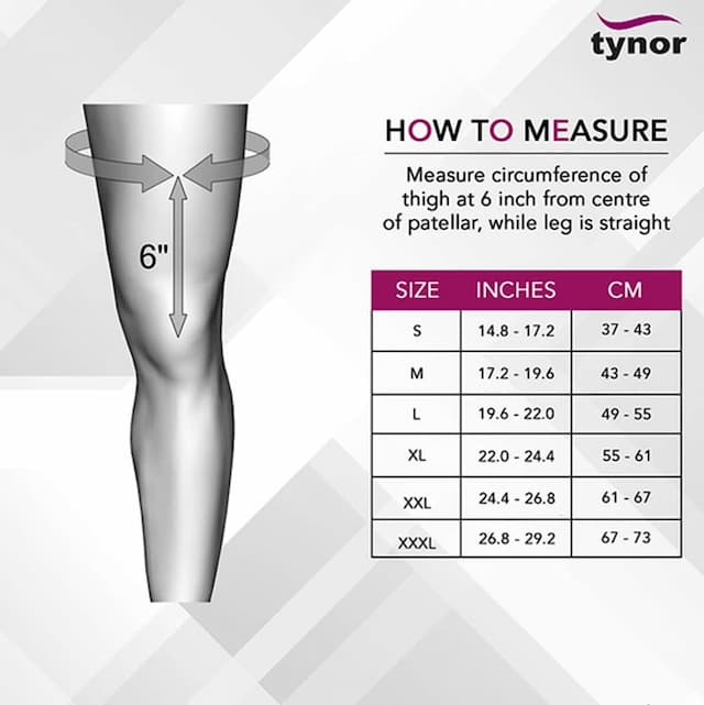 Tynor J 01 Knee Support Hinged Neoprene Size Large