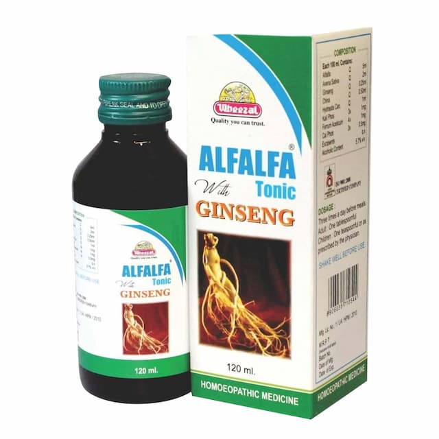 Wheezal Alfa With Ginseng Syrup 120 Ml