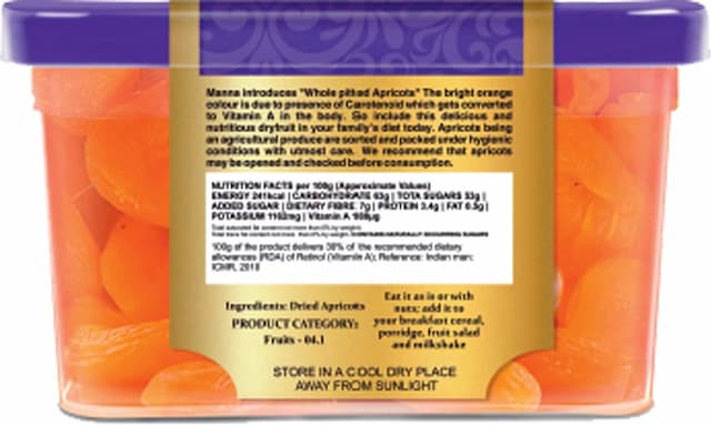 Manna Apricot 200g Jar | Premium Turkish Seedless Apricots