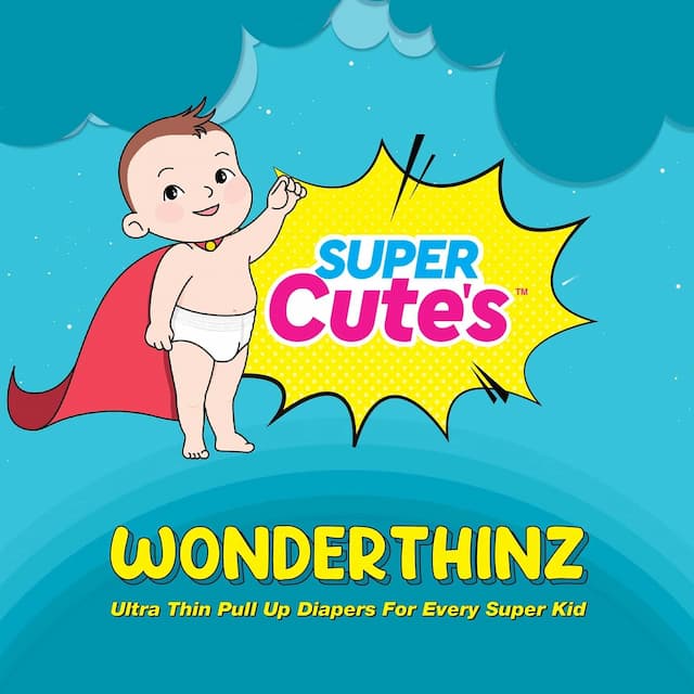 Super Cutes Wonderthinz Diaper-25 Pieces Xl