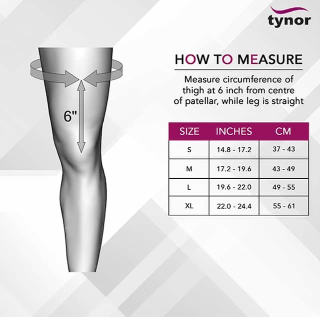 Tynor D-23 Knee Cap Comfeel Pair Size Large