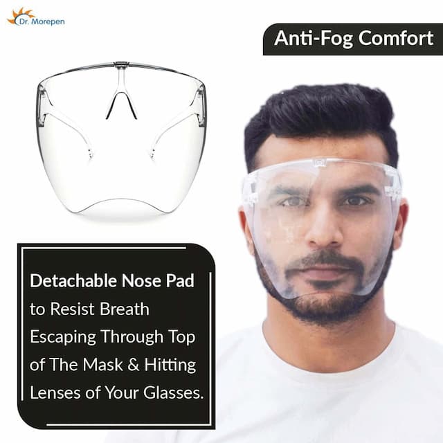 Dr Morepen Goggle Style Face Shield | Anti-Fog