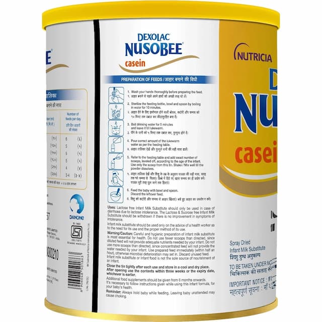 Dexolac Nusobee Casein Stage 1 Powder 400 Gm