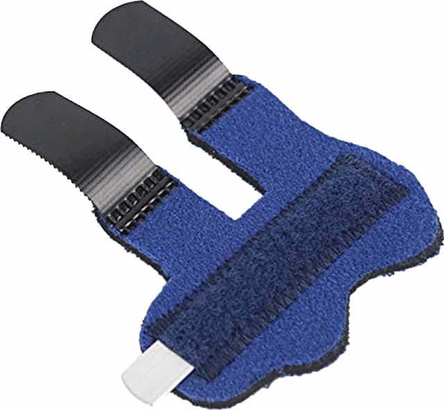 Skudgear Finger Splint Adjustable Protective Sleeve Relieve Pain 1 Piece (Blue)