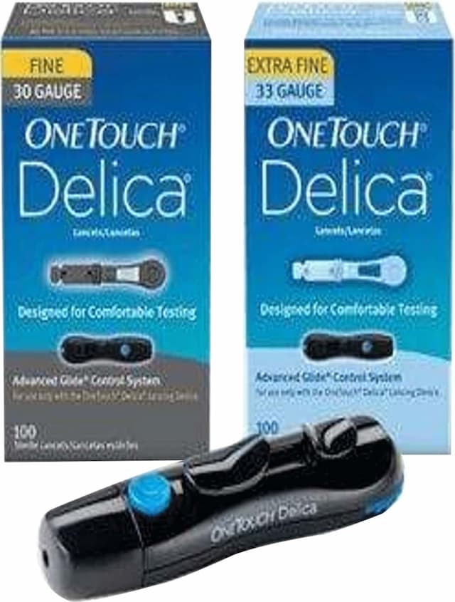 One Touch Delica Lancing Device 1 With Delica Lancets 25
