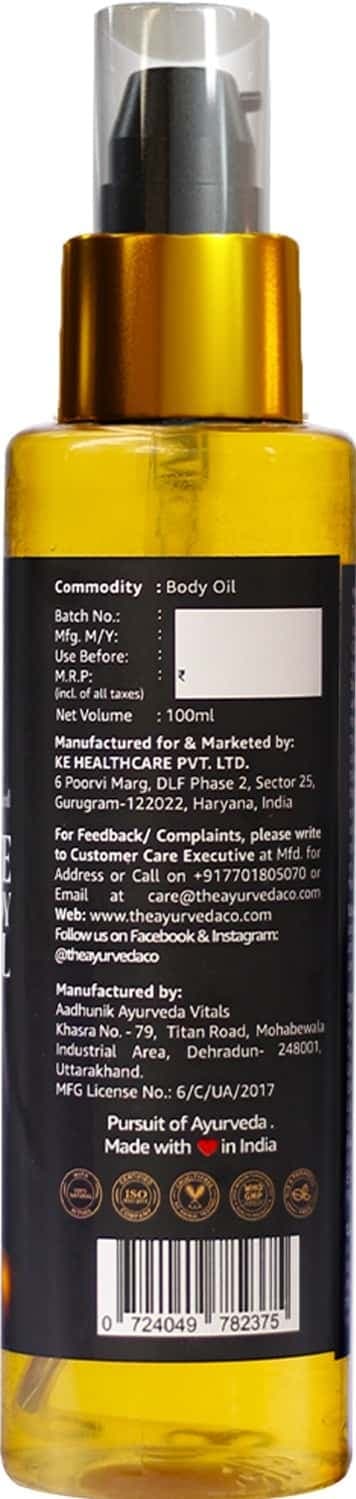 Tac - The Ayurveda Co. Eladi Triphala & Hemp Seed Face & Body Oil - 100 Ml