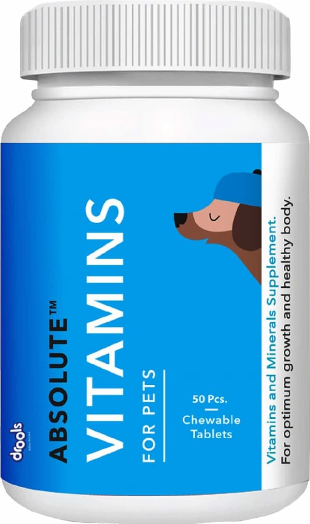 Drools Absolute Vitamin Tablet- Dog Supplement 50 Pieces